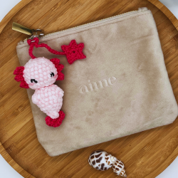 Porte-Clés - Mon Petit Axolotl Bleu/Rose