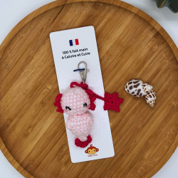Porte-Clés - Mon Petit Axolotl Bleu/Rose