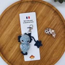 Porte-Clés - Mon Petit Axolotl Bleu/Rose