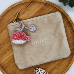 Porte-Clés - Ma Petite Baleine Bleu/Rose