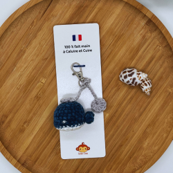 Porte-Clés - Ma Petite Baleine Bleu/Rose