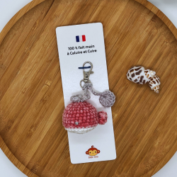 Porte-Clés - Ma Petite Baleine Bleu/Rose