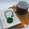 Marque-Page - Cache-tasse Porte-Bonheur Trèfle