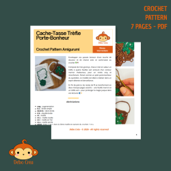 Marque-Page - Cache-tasse Porte-Bonheur Trèfle