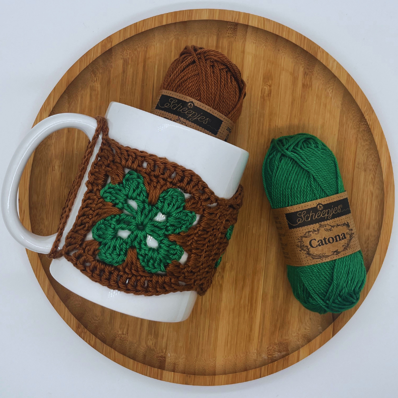 Kit - Cache-tasse Porte-Bonheur Trèfle