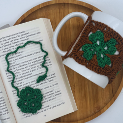 Kit - Cache-tasse Porte-Bonheur Trèfle