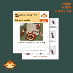 Patron - Mon Automne Kawaii – Petit Ours