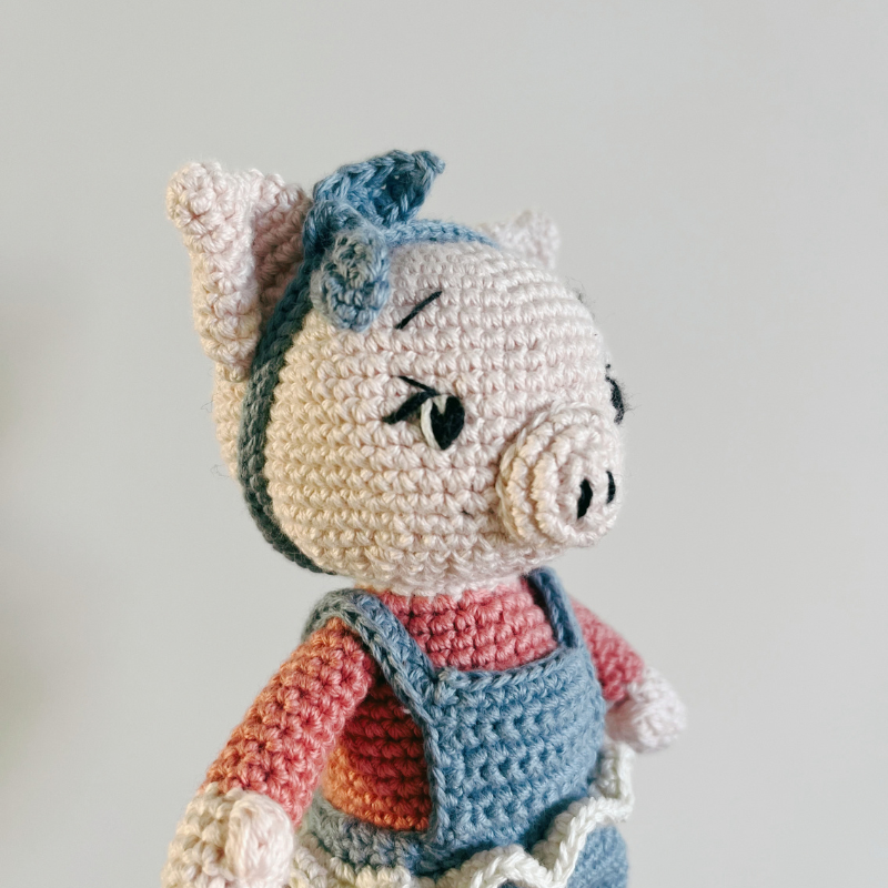 Cochon Caroline au crochet