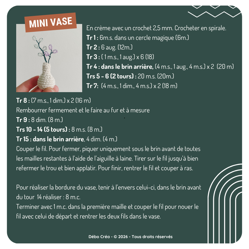 tuto gratuit vase
